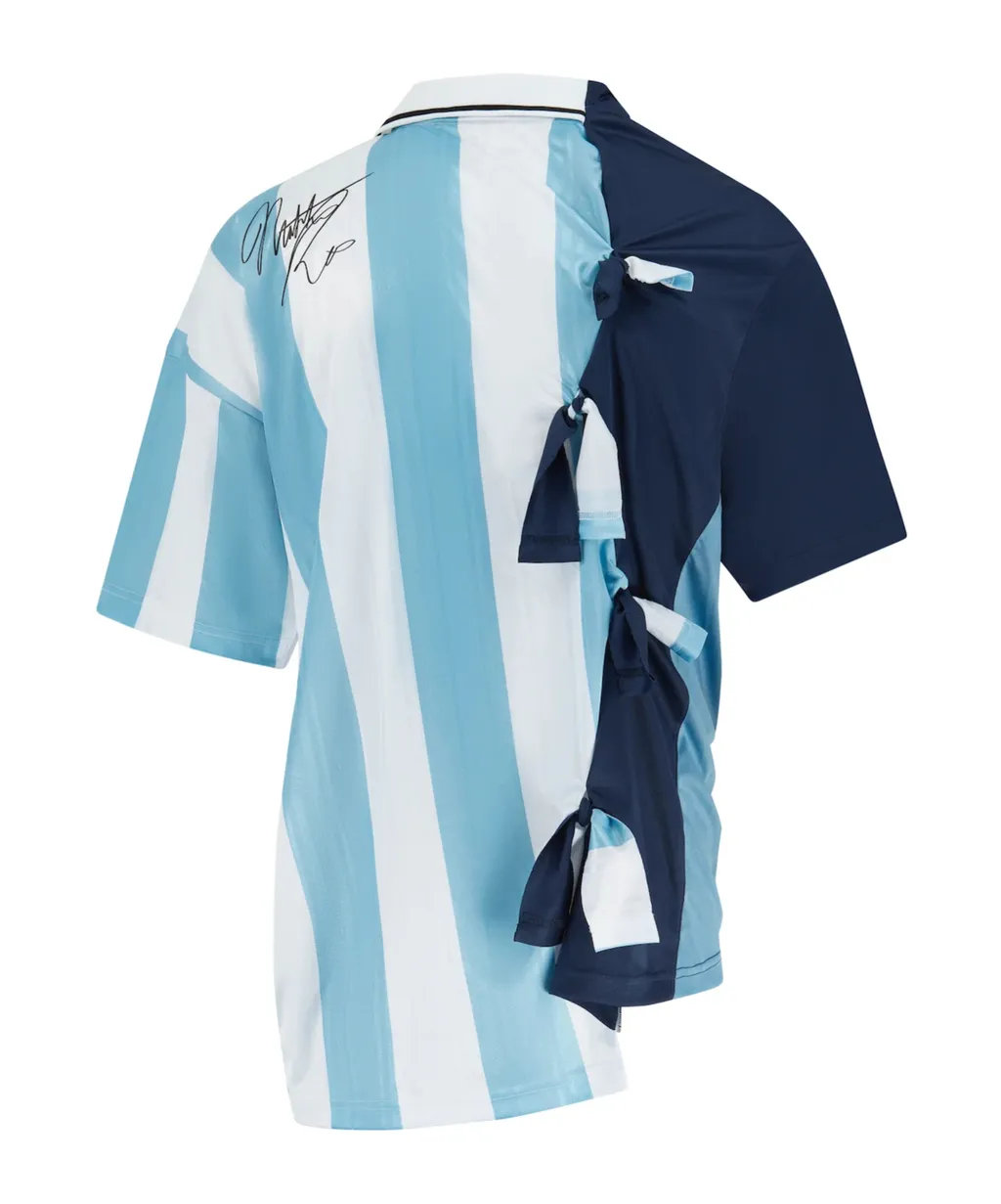 Panelled Striped Jersey T-Shirt