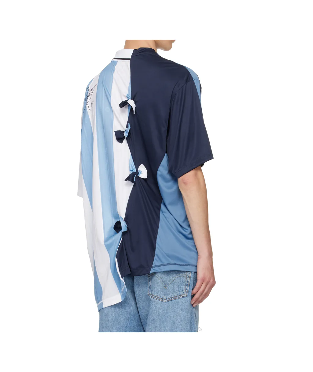 Panelled Striped Jersey T-Shirt