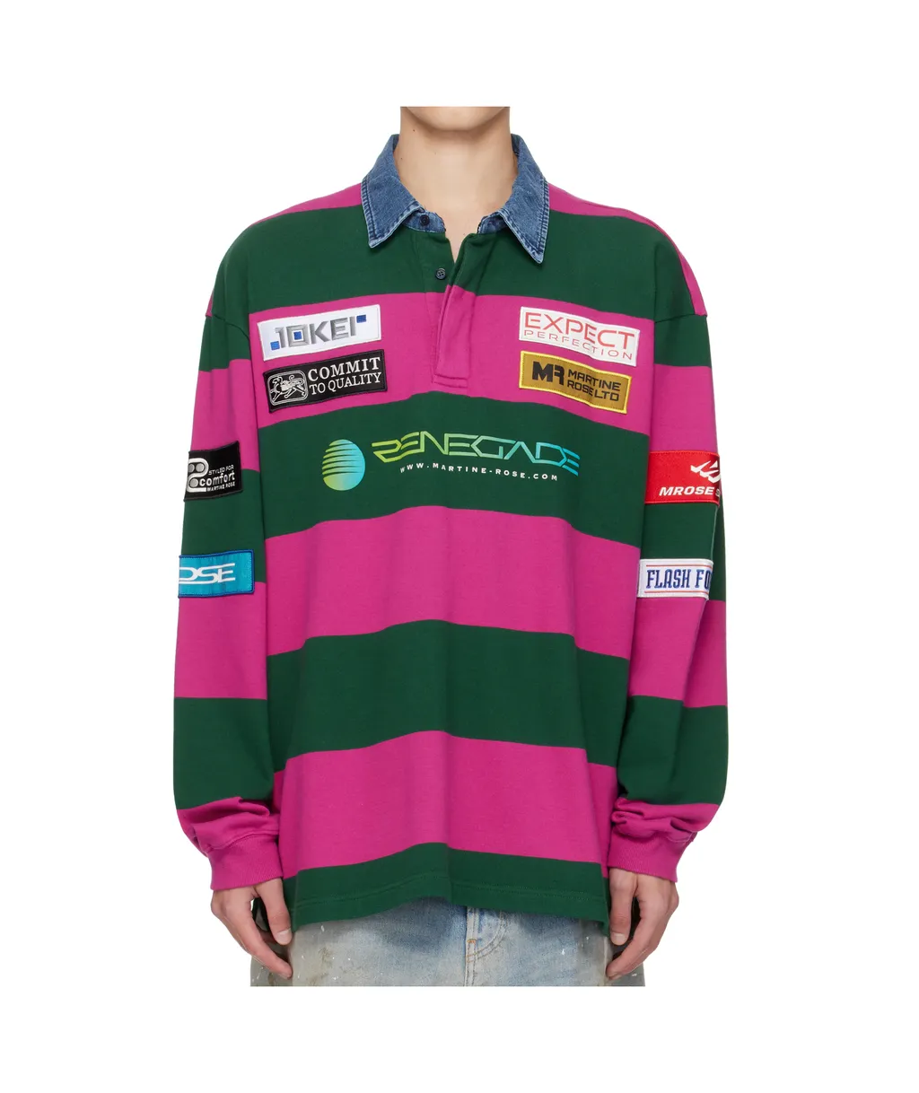 Striped Rugby Polo Shirt