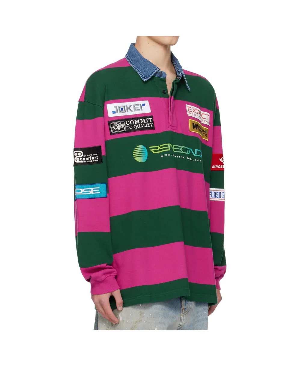 Striped Rugby Polo Shirt