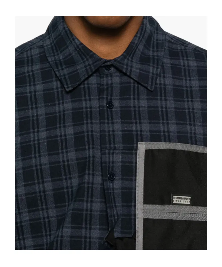 Checked Long-Sleeved Shirt