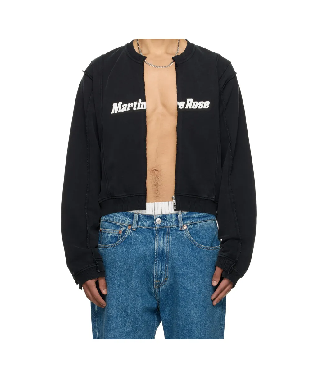 Shrunken Zip-Up Sweatshirt