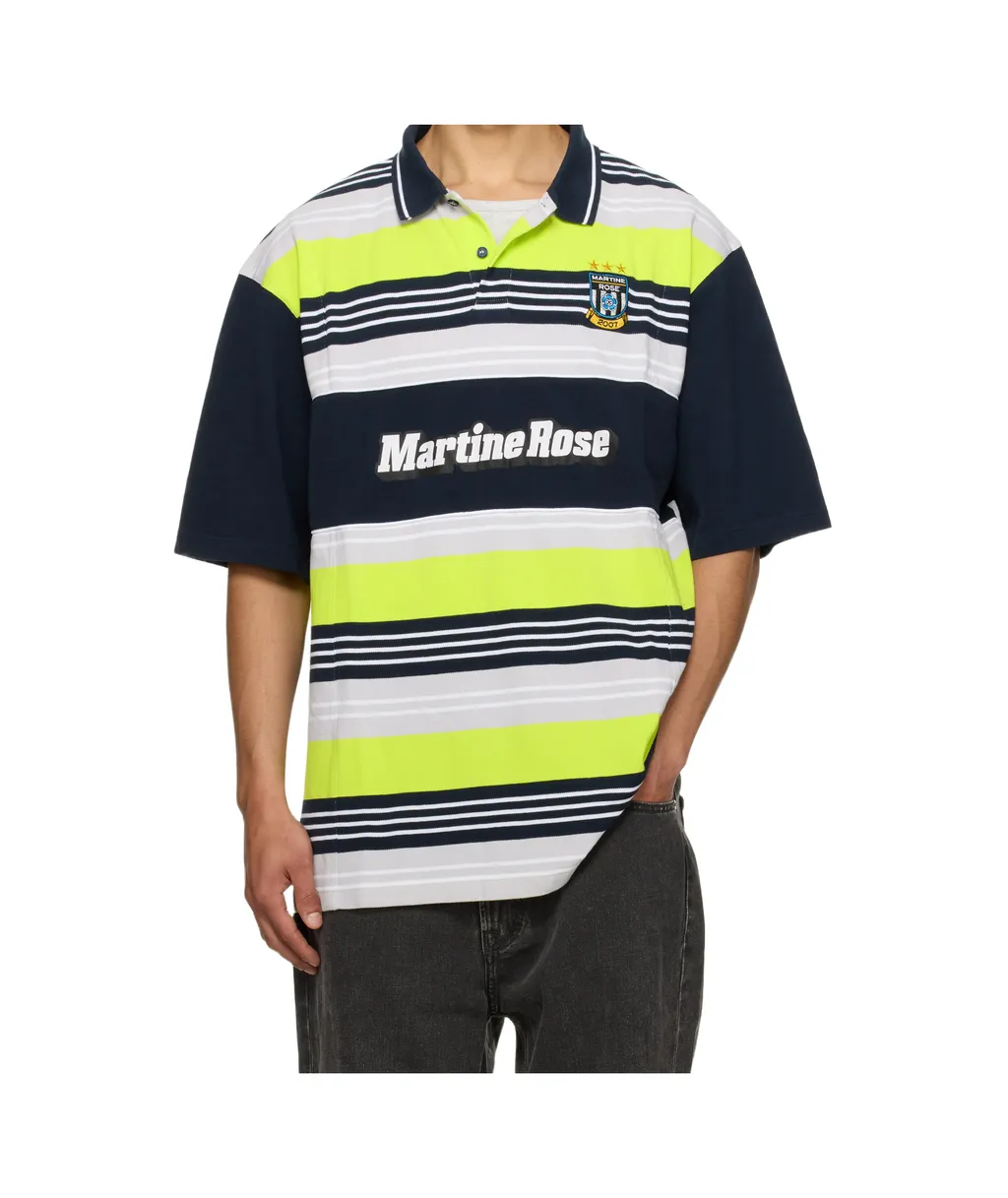 Oversized Panelled Polo Shirt