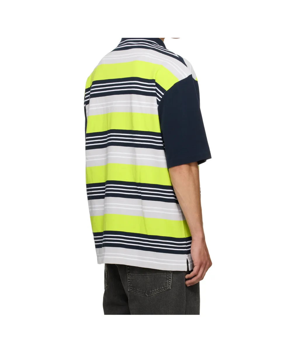 Oversized Panelled Polo Shirt
