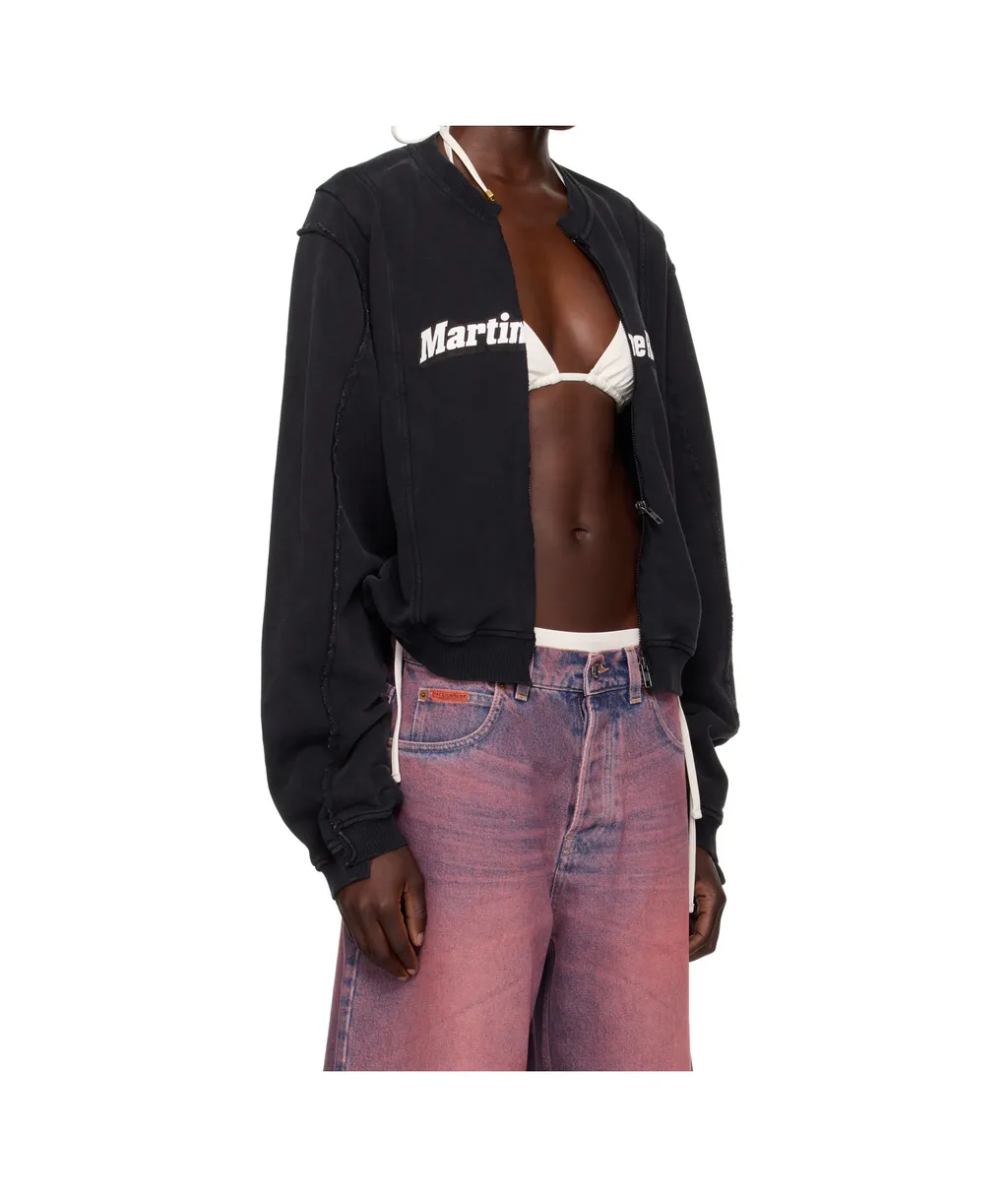Shrunken Zip Up Crew Jacket