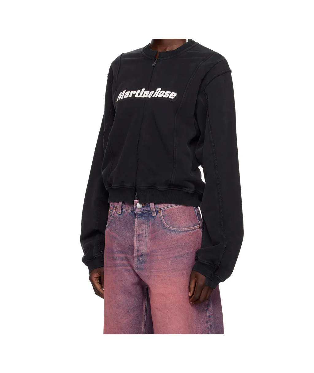 Shrunken Zip Up Crew Jacket