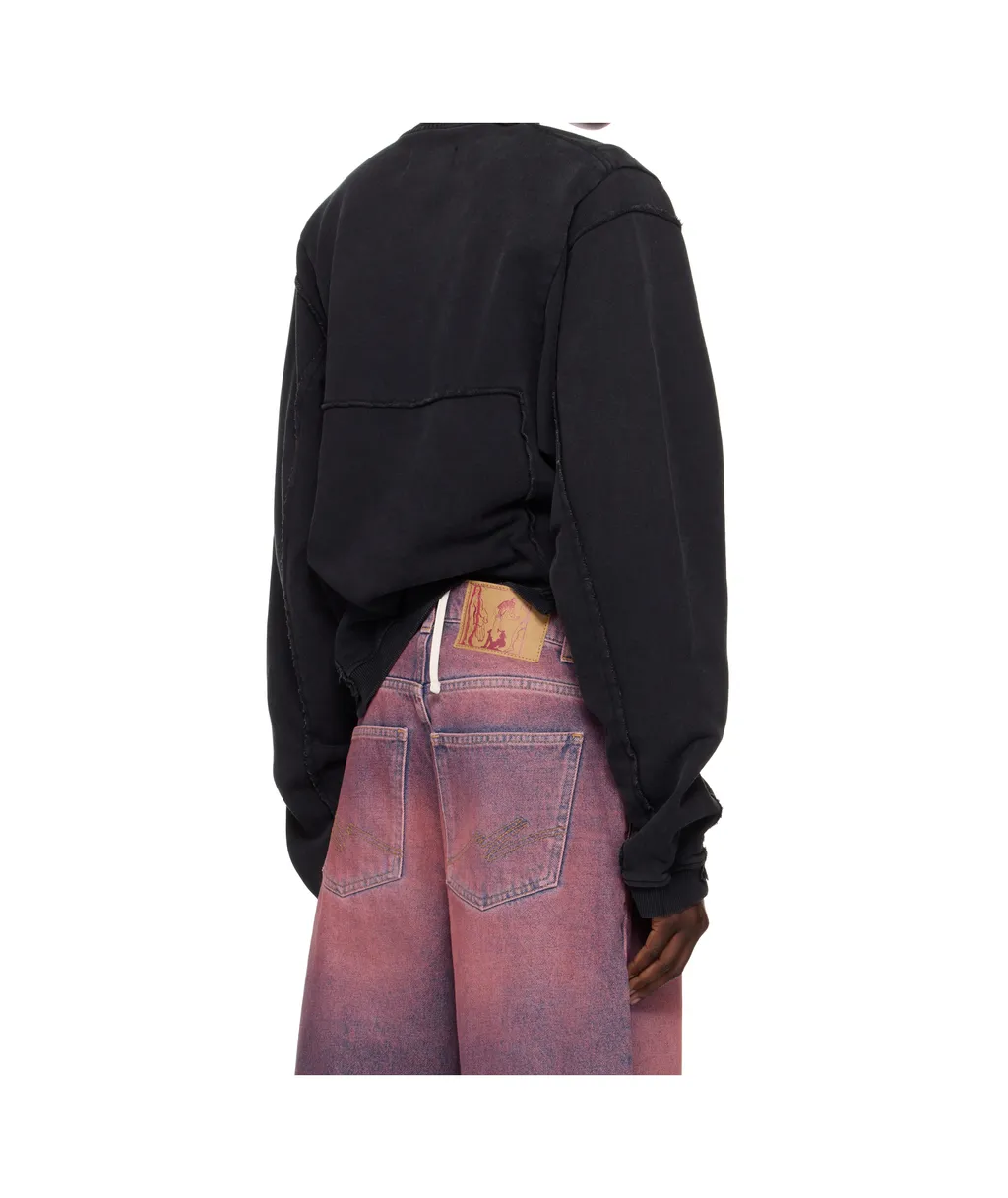 Shrunken Zip Up Crew Jacket