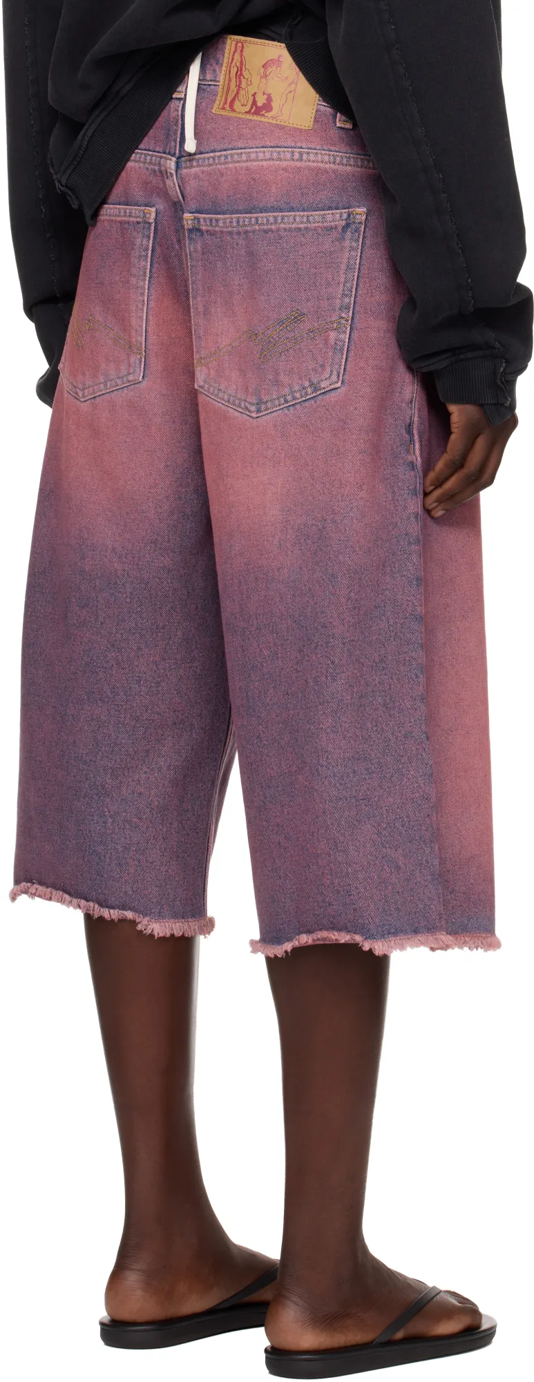 Faded Denim Shorts