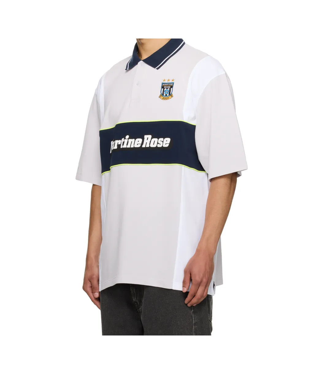 Oversized Paneled Polo Shirt