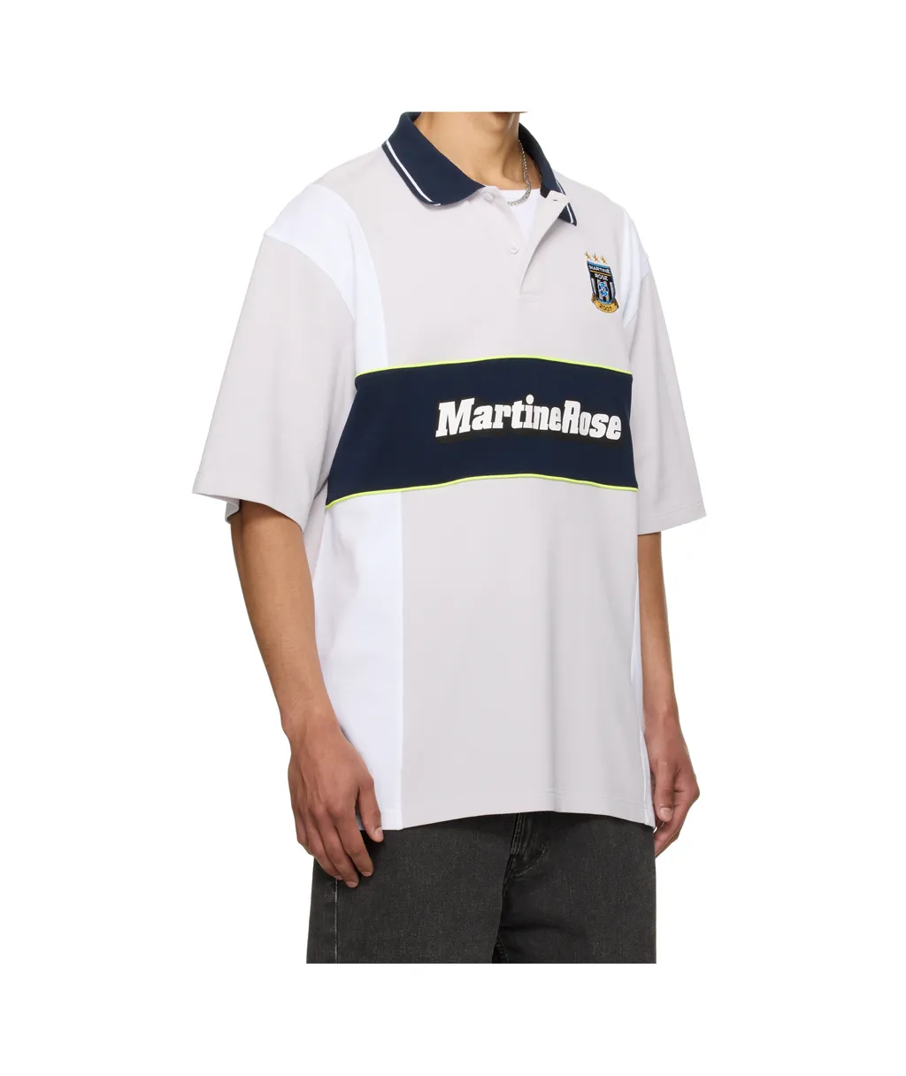 Oversized Paneled Polo Shirt