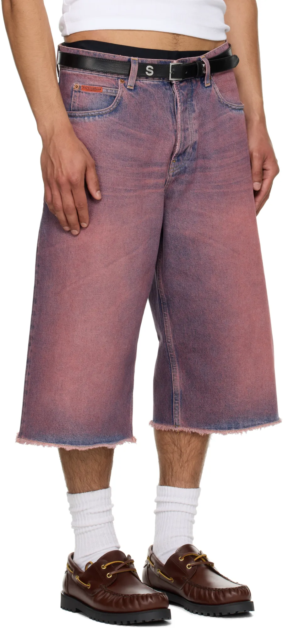 Frayed Denim Shorts
