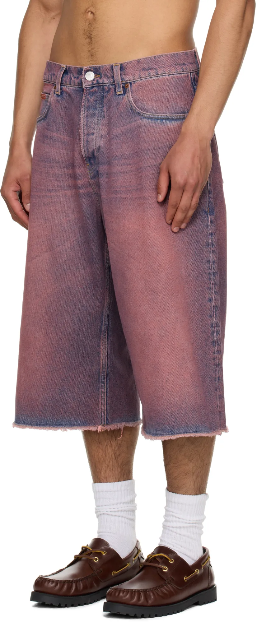 Frayed Denim Shorts