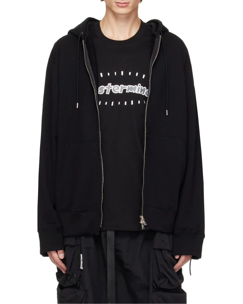 Logo-Printed Hooded Jacket