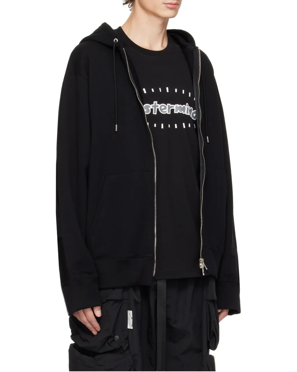 Logo-Printed Hooded Jacket