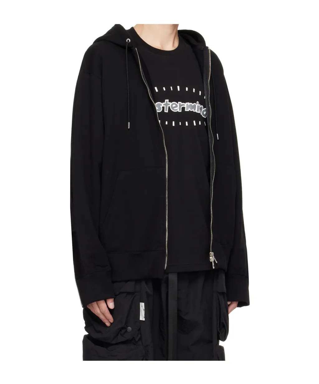 Logo-Printed Hooded Jacket