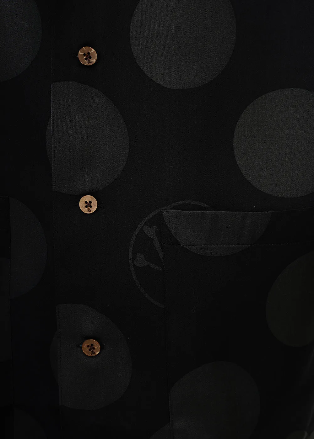 Polka Dot Pattern Suit Coat