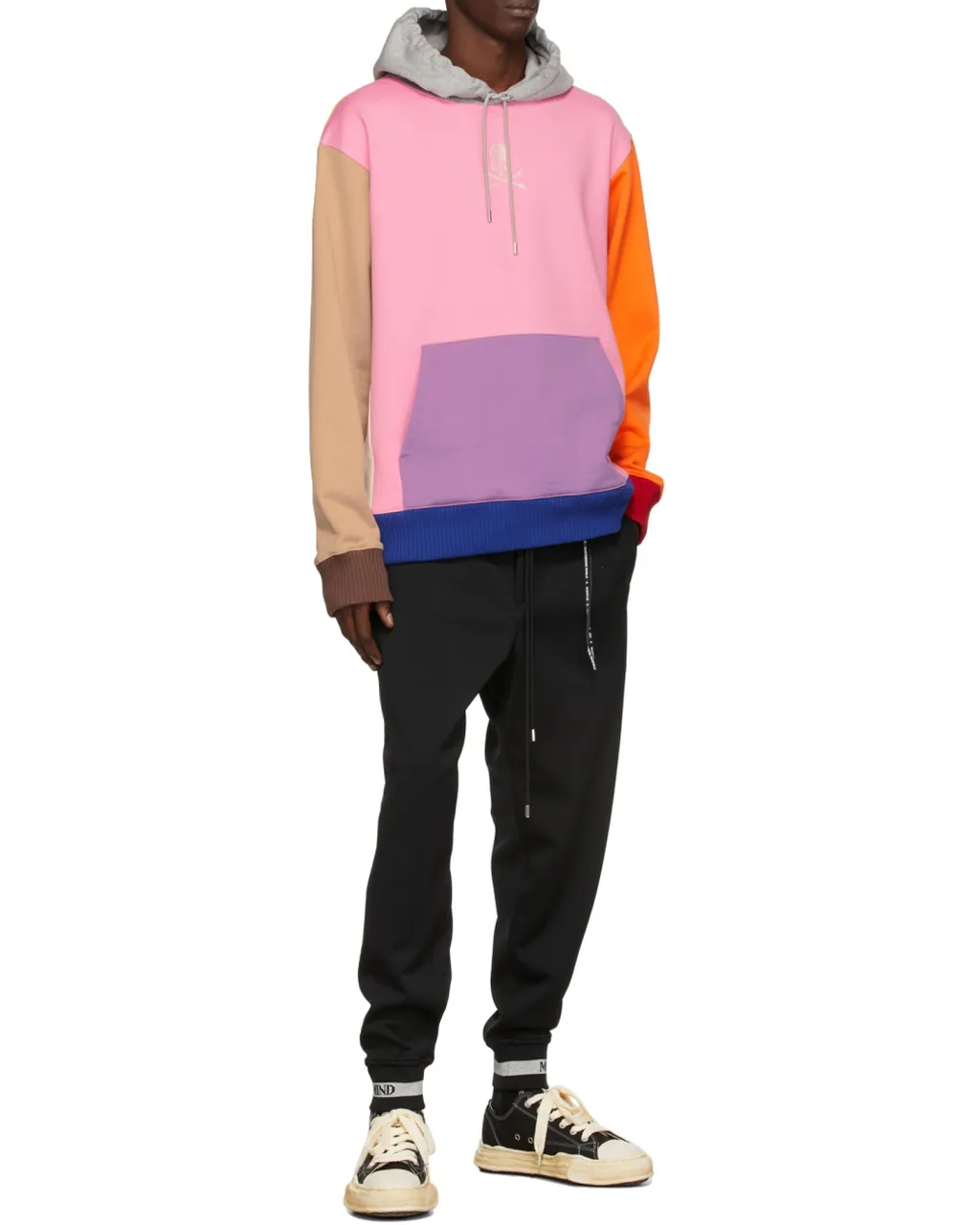 Color Matching Hooded Hoodie