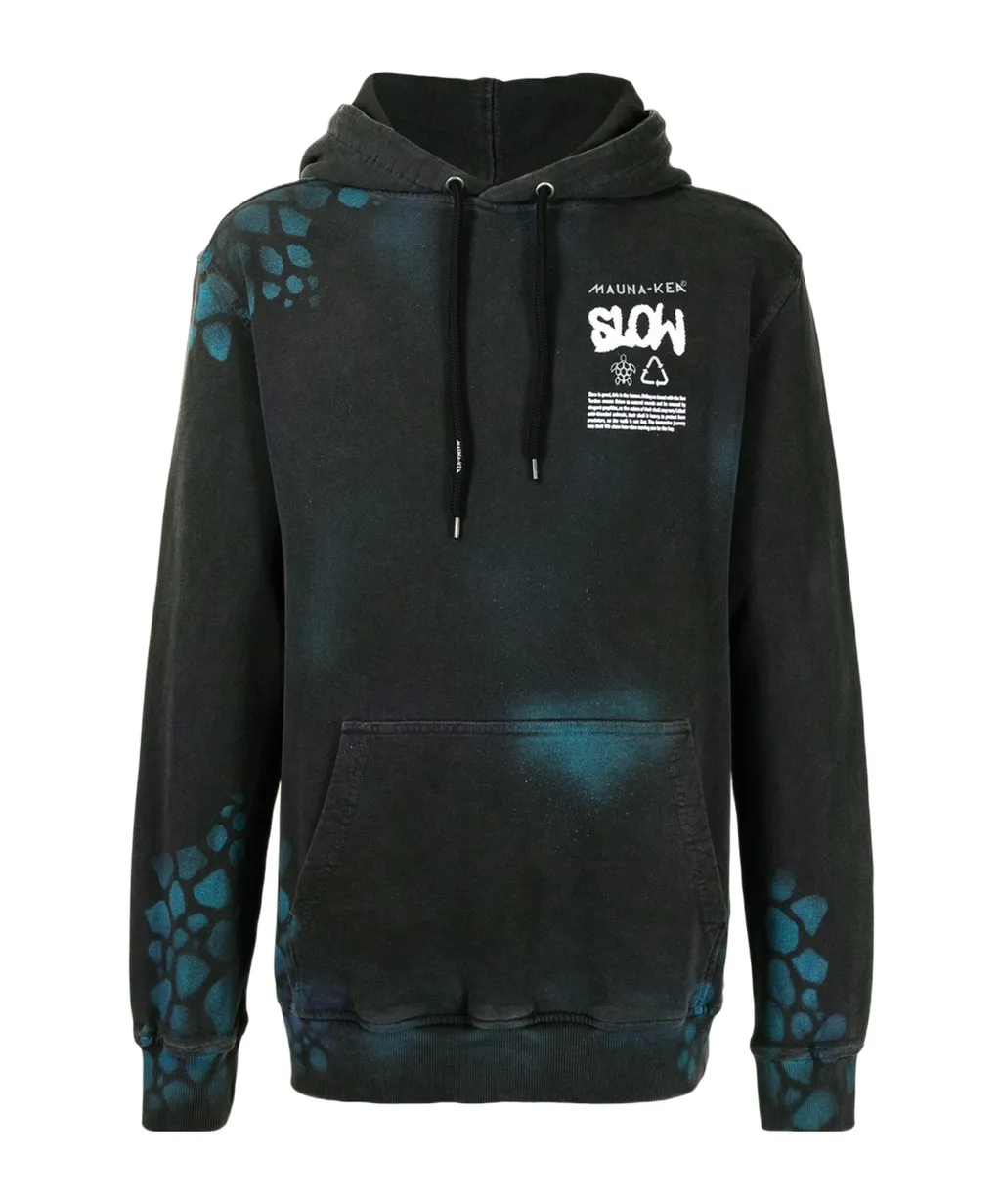 Spray Turtle Print Hoodie