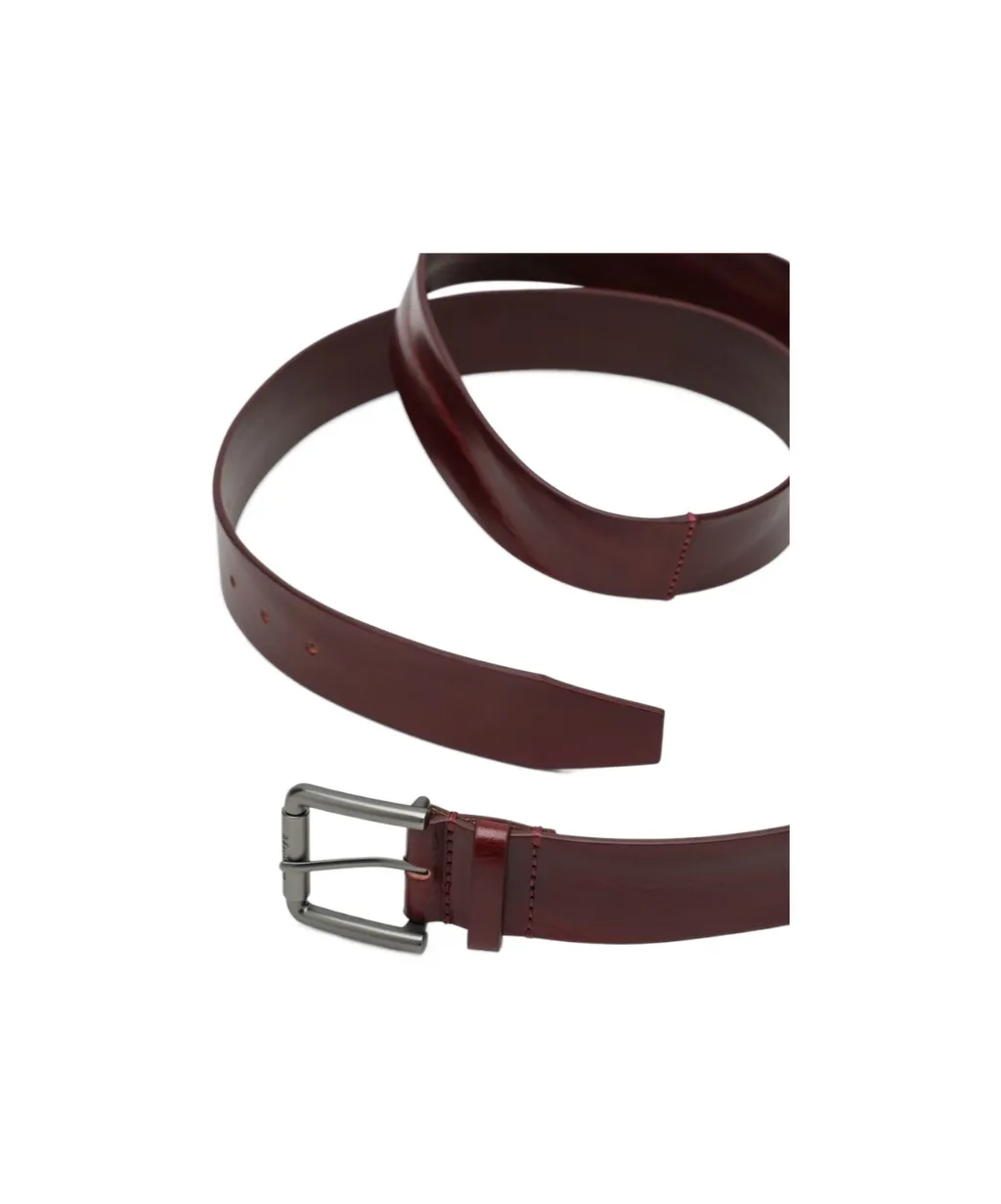 Logo-Engraved Buckle Belt