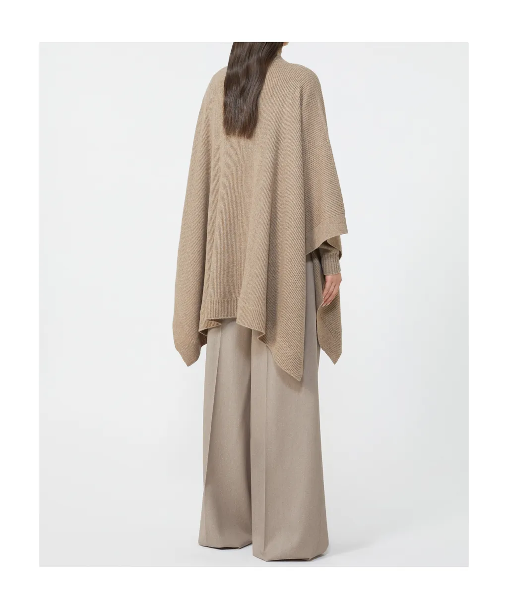 Turtleneck Knit Cape