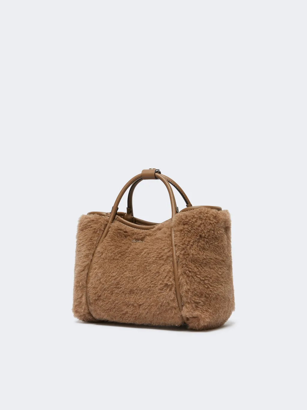 Marine Fluffy Xs Top Handle Bag