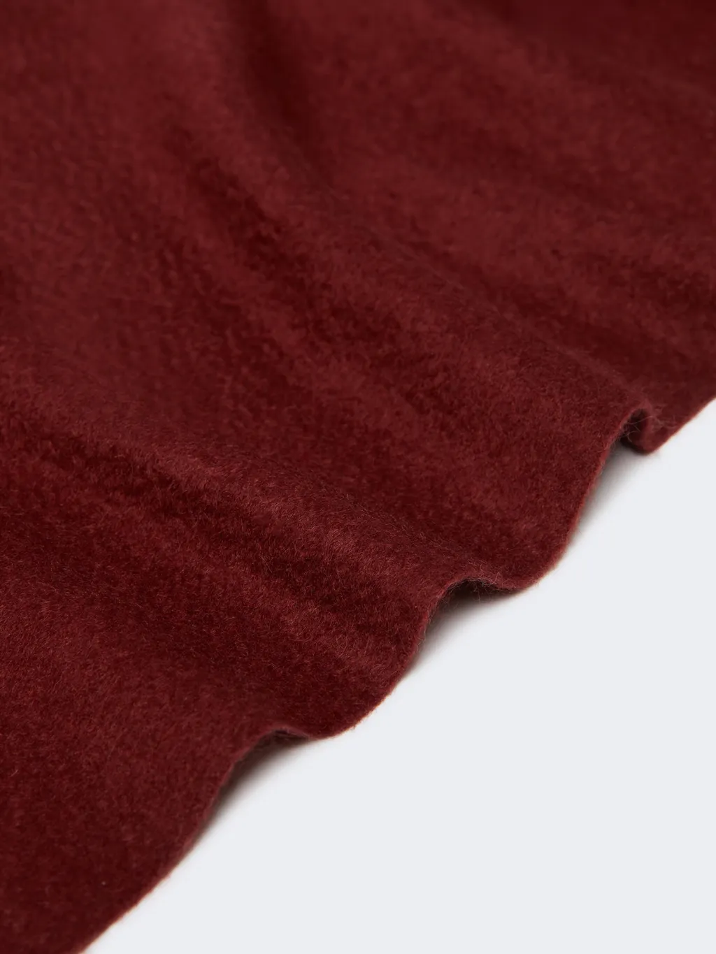 Logo Embroidered Fringed Edge Scarf