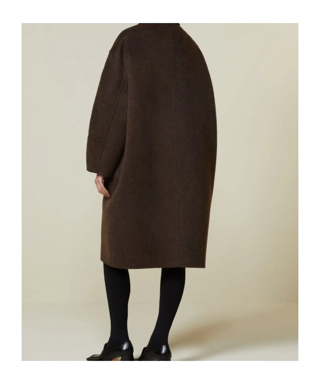 Wool And Mohair Cocoon Coat