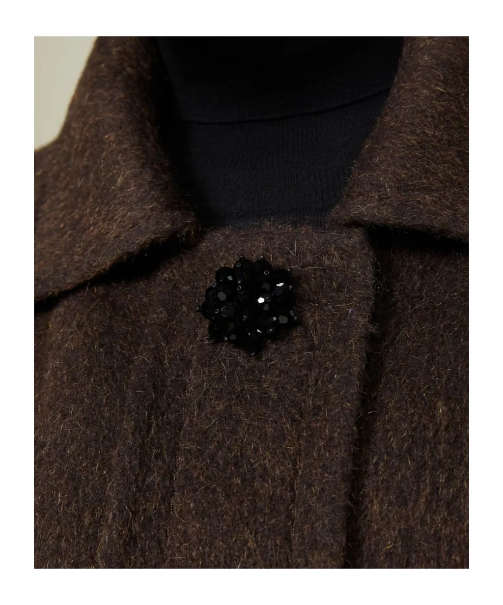 Wool And Mohair Cocoon Coat
