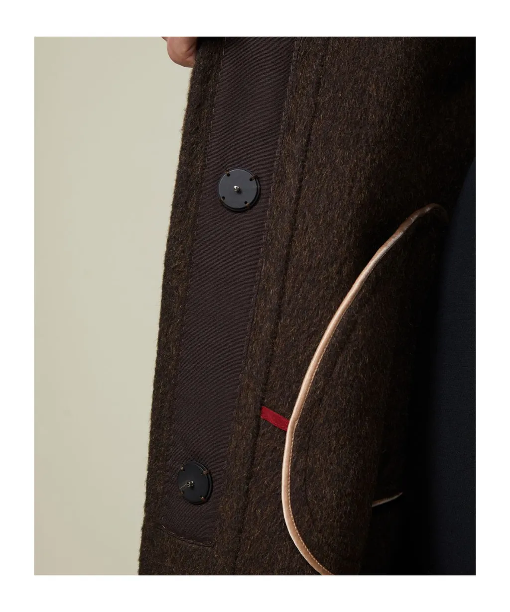 Wool And Mohair Cocoon Coat