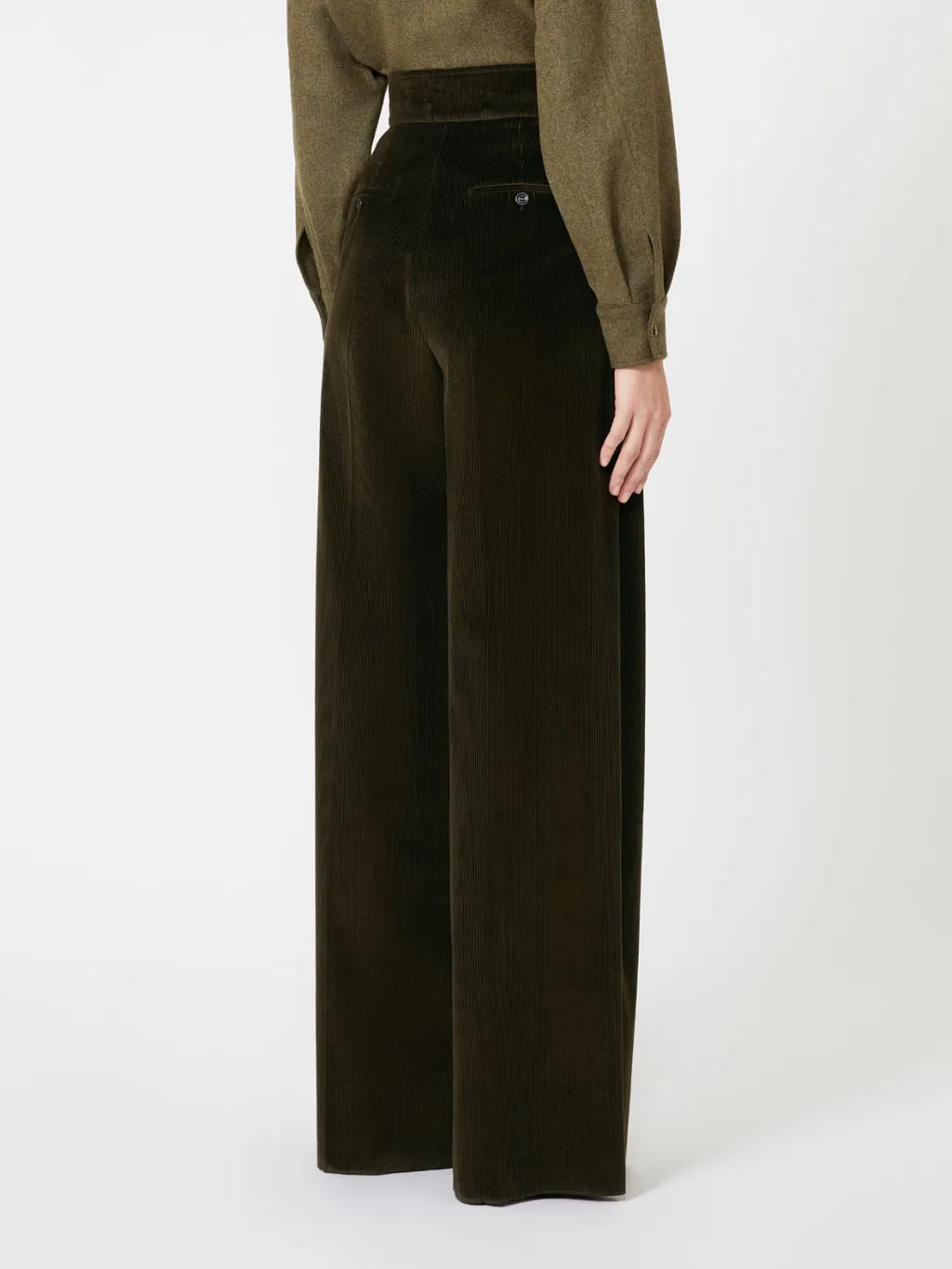 Bosso1234 High-Waist Wide-Leg Pants