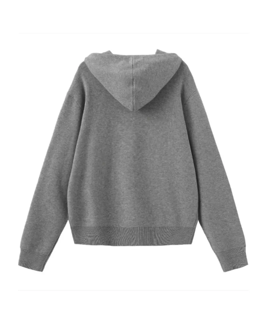 Long-Sleeved Zip-Up Sweatshirt
