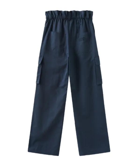 Drawstring Wide-Leg Pants
