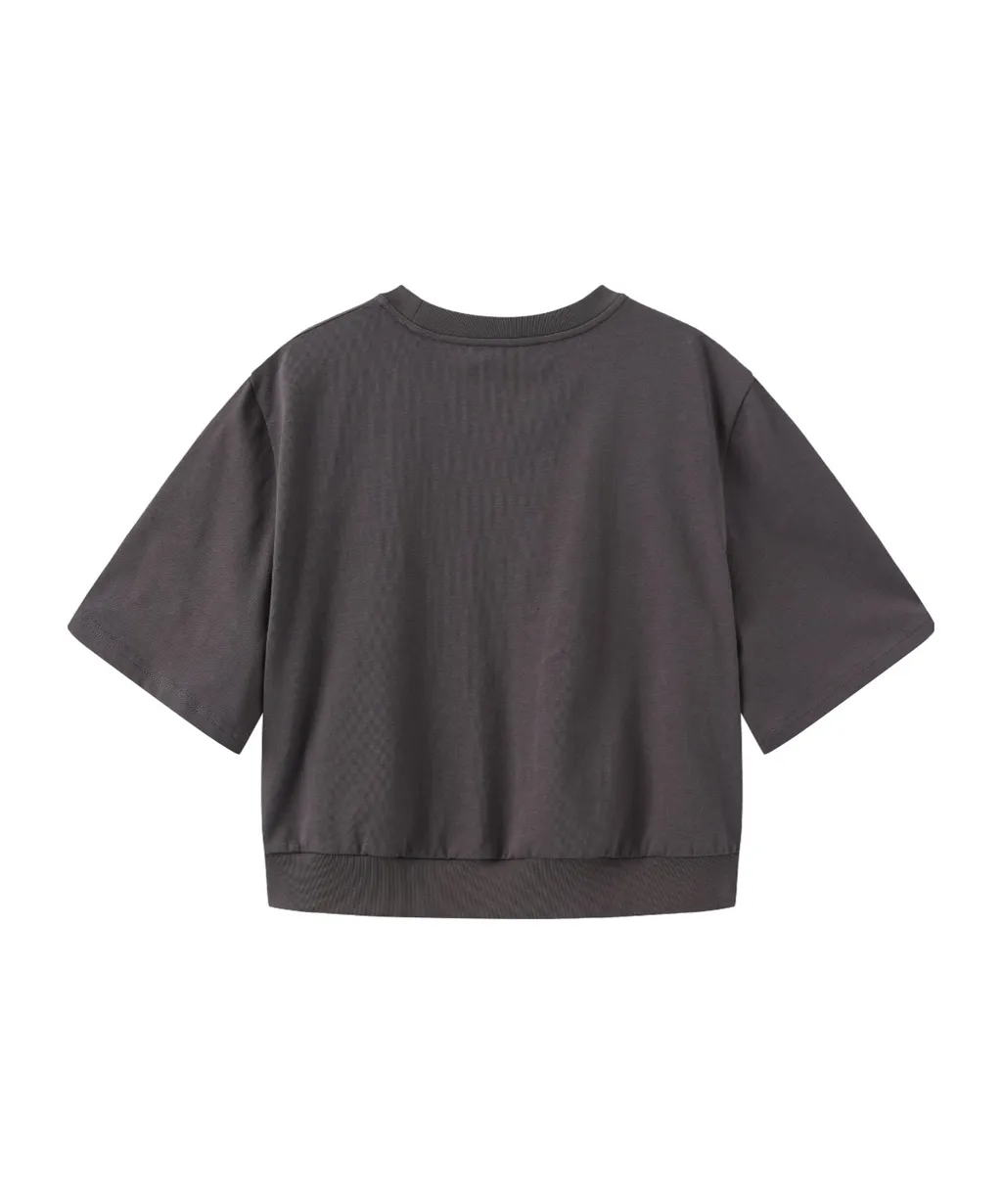 Big Logo Bat Short Sleeve Sweatshirt