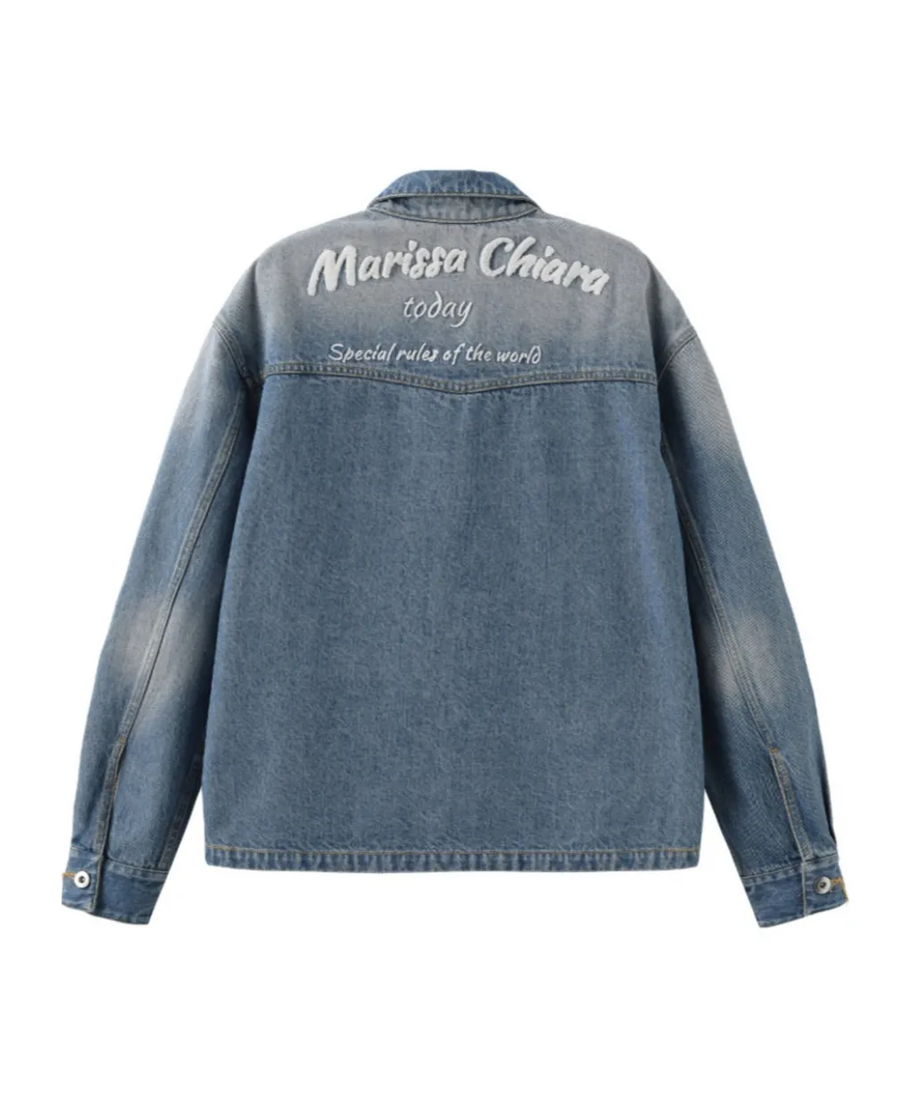 Long-Sleeved Denim Jacket