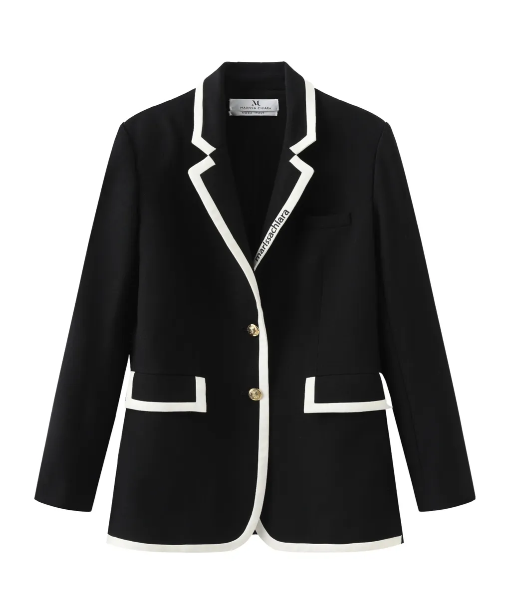 Colorblock Suit Jacket
