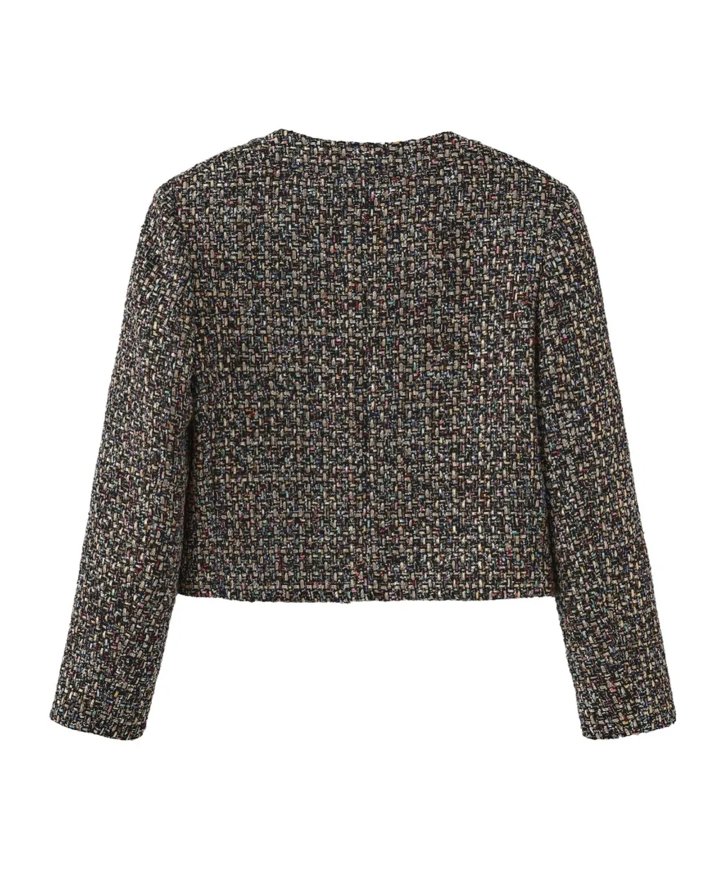 Crew Neck Casual Jacket
