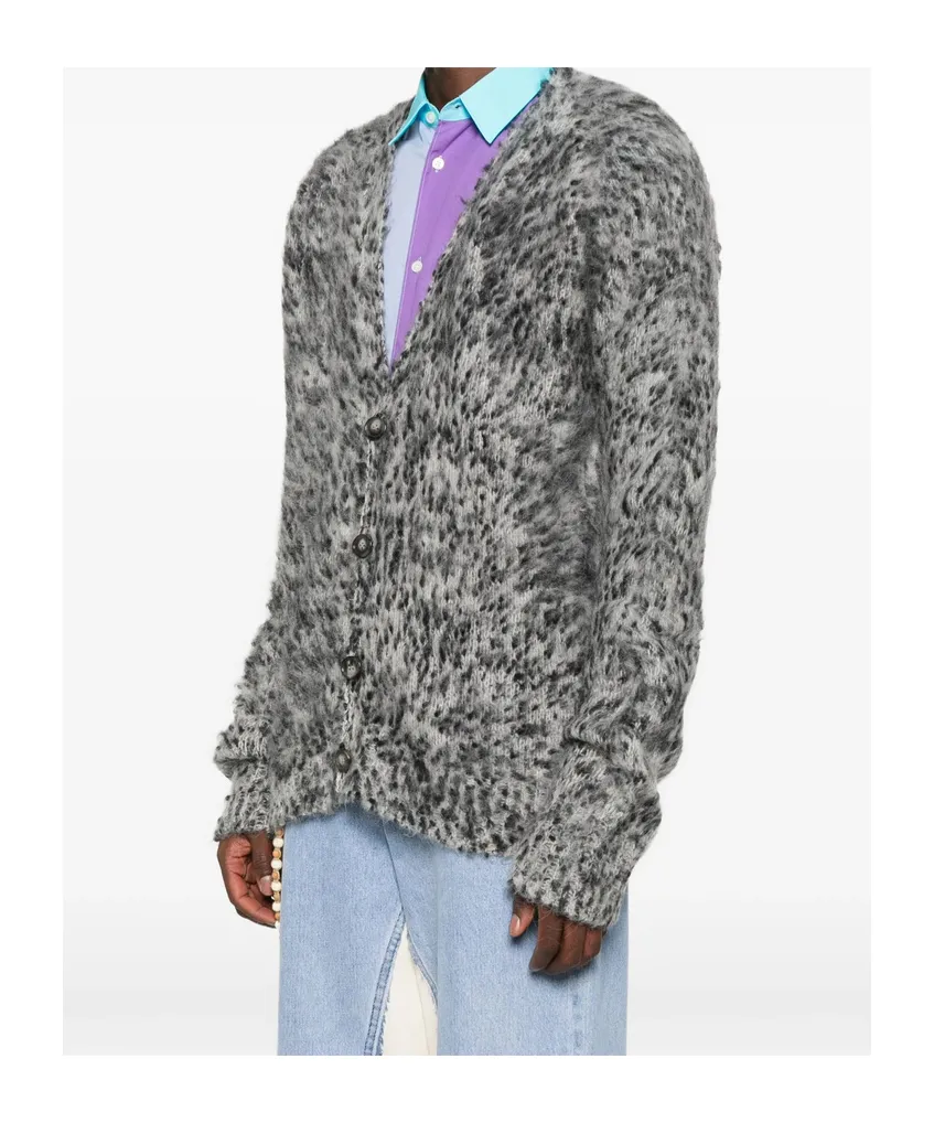 Alpaca Wool-Blend Cardigan