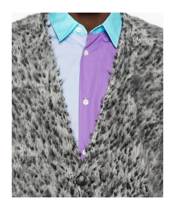 Alpaca Wool-Blend Cardigan