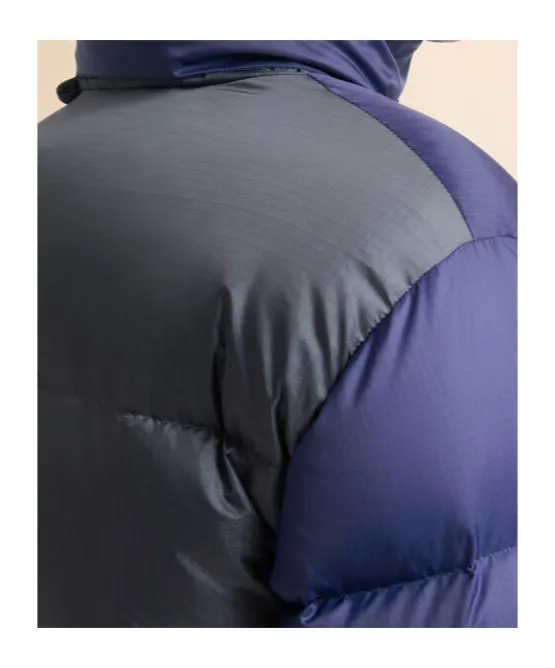 Dark Blue Ripstop Nylon Down Jacket