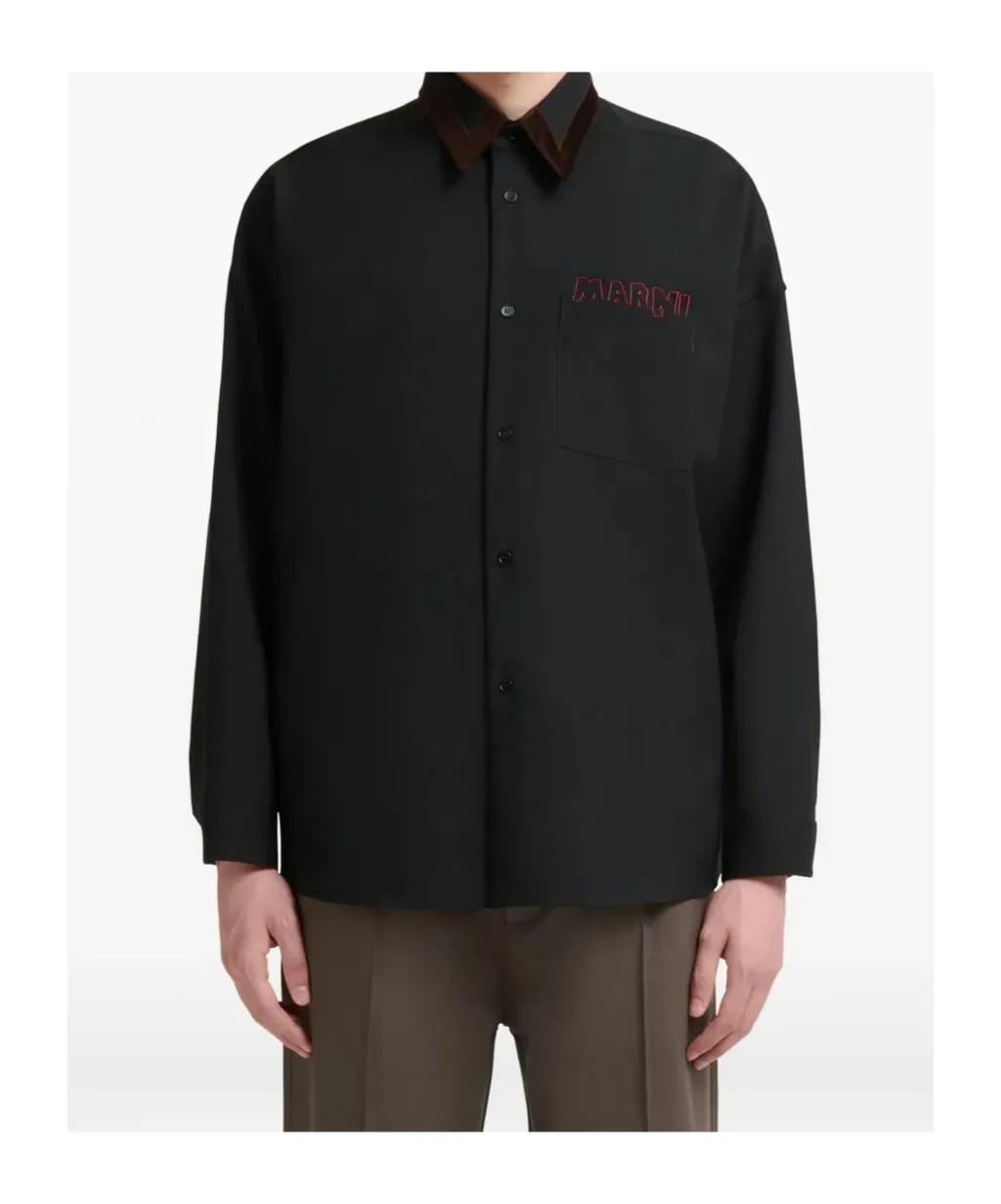 Collared Long-Sleeve Shirt