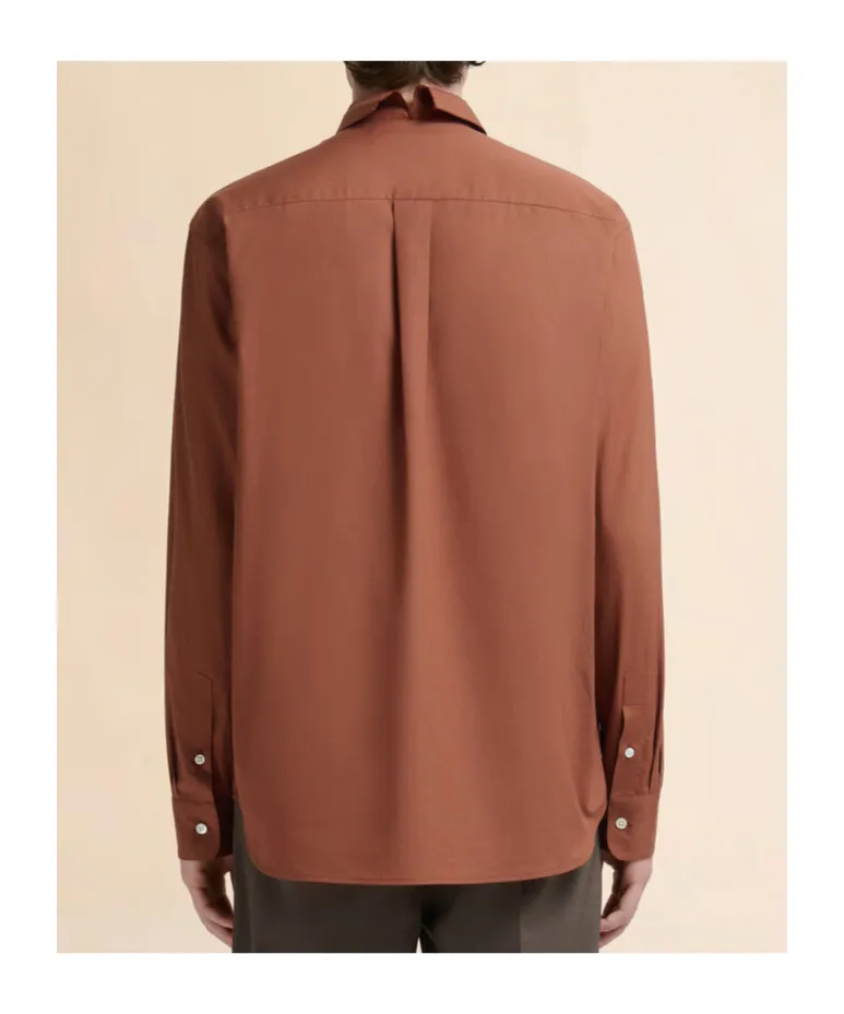 Cotton Poplin Shirt With Marni Mending Logo