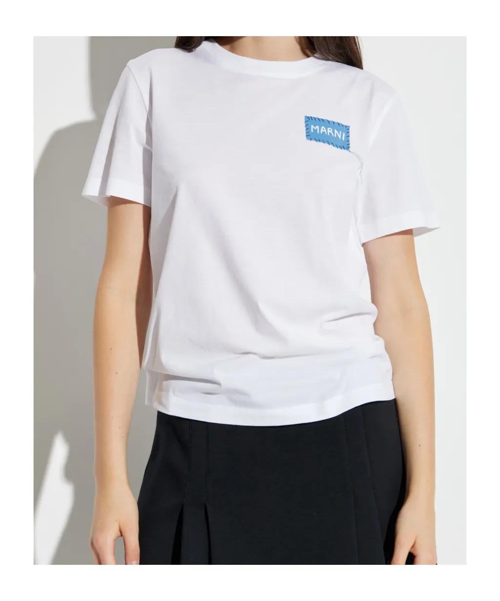 Logo Applique Crewneck T-Shirt