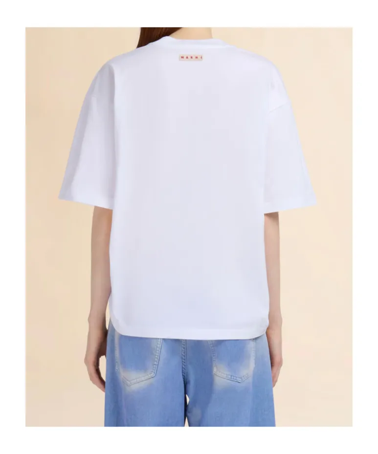 Organic Cotton T-Shirt With Shirred Detail