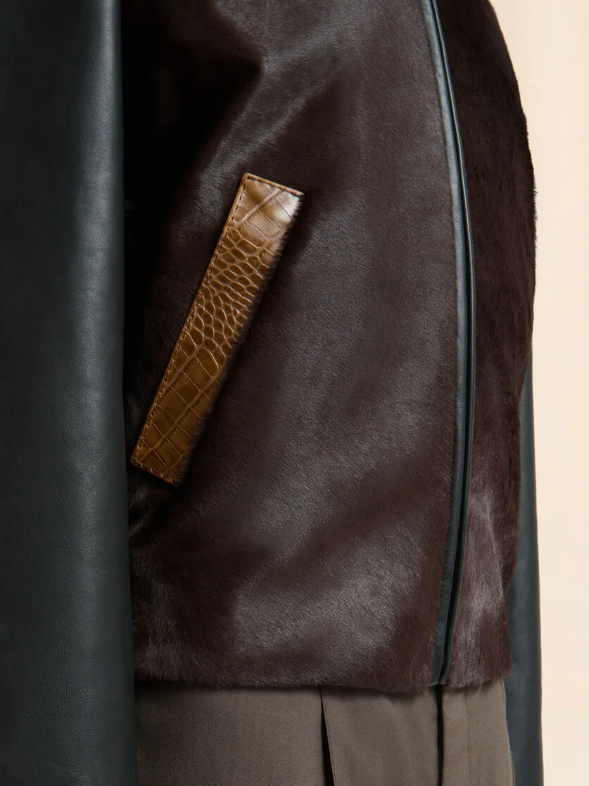 Zipped Leather Jacket