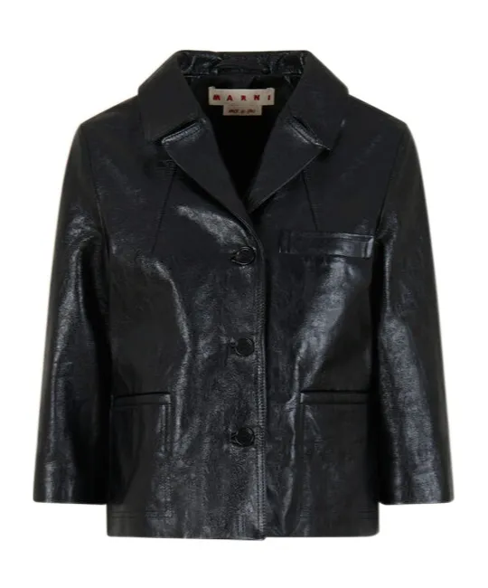 Shiny Leather Jacket
