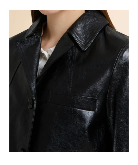 Shiny Leather Jacket