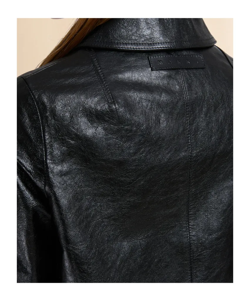 Shiny Leather Jacket