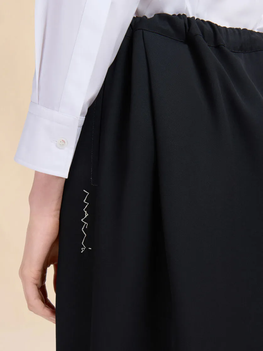 Pleated Cropped Trousers