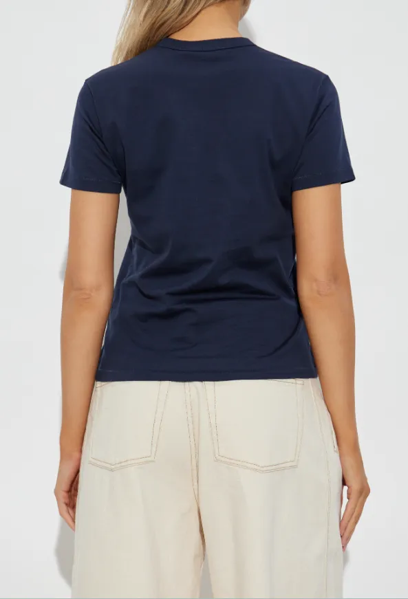 Embroidered Camellia T-Shirt