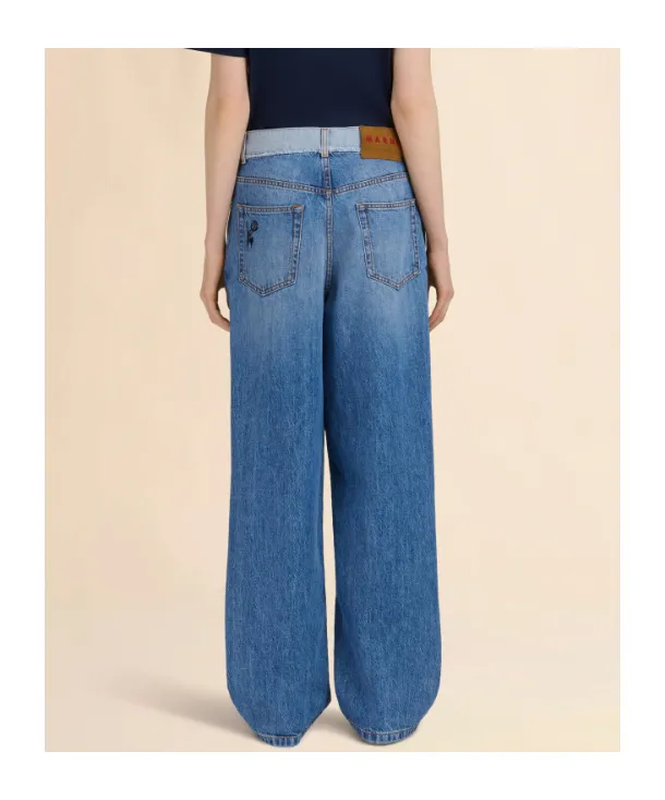 Denim Embroidered Jeans